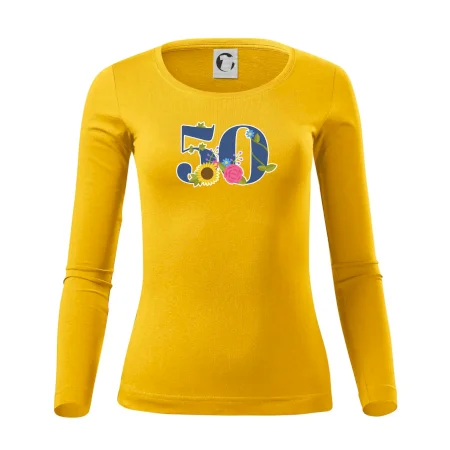 Kvetinové číslo kreslené - 50