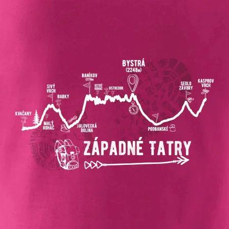Profil kopca Západné Tatry