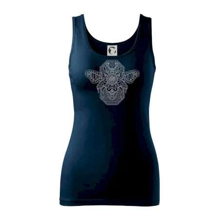 Steampunk včela čiernobiela