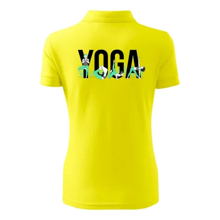 Yoga nápis farebný