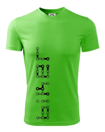 Biker nápis na výšku reťaz