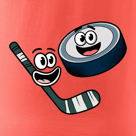 Parové tričko - Puk a hokejka