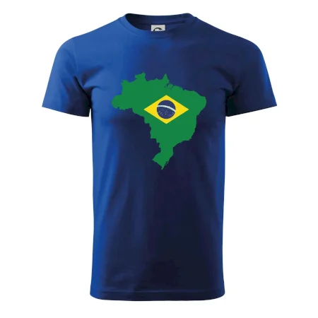 Brazília vlajka v mape