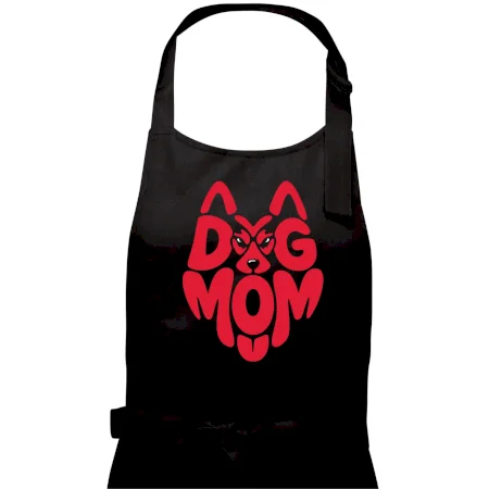 Dog mom nápis v hlavě