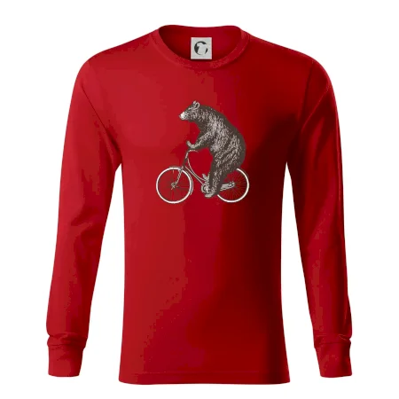 Medveď na bicykli