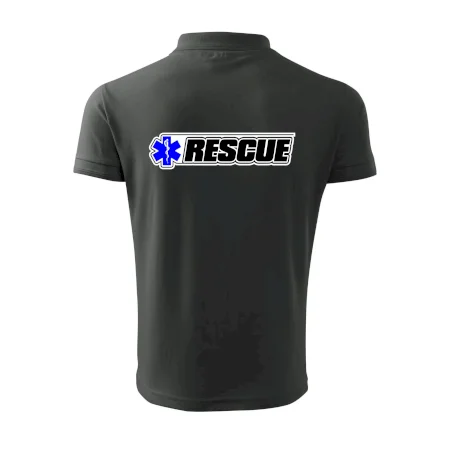 Záchranár rescue kríž modrý