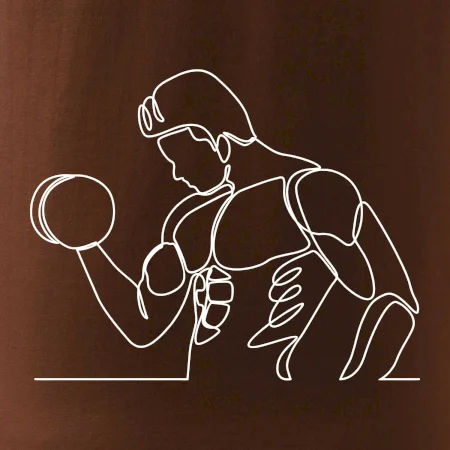 Fitness muž jedným ťahom