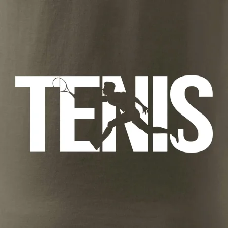 Tenis nápis silueta