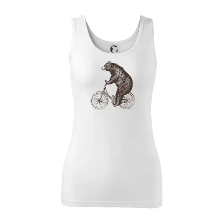 Medveď na bicykli