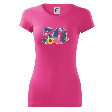 Kvetinové číslo kreslené - 50