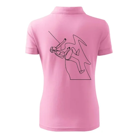 Lezec na skale jedným ťahom