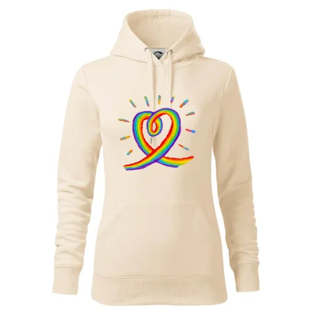 Srdce pride dúha kreslená