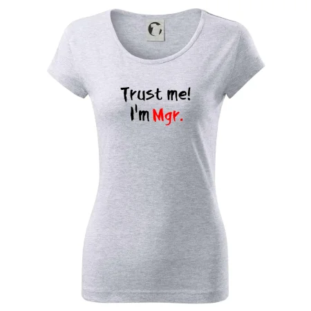 Trust me I´m  Mgr. / Ver mi som Magister.