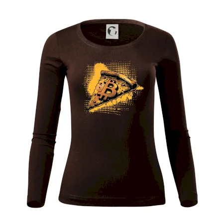 Bitcoin oranžová pizza