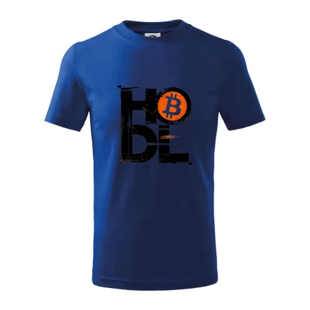 Hodl velký nápis a logo BTC