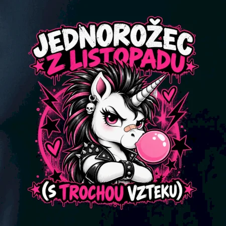 Novembrový punkový jednorožec s čírom