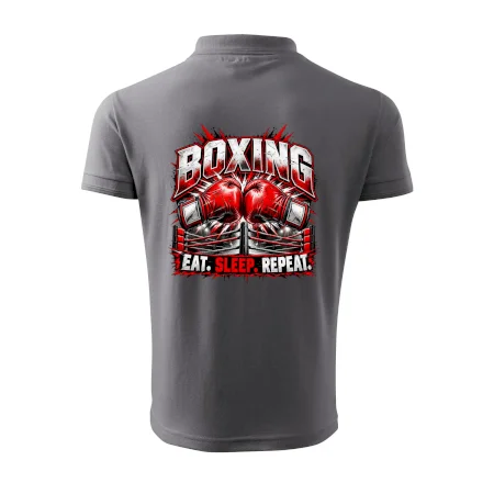 Boxerské rukavice v ringu eat sleep repeat