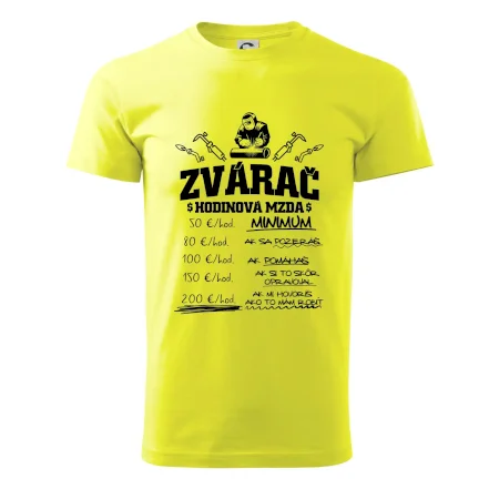 Hodinová mzda zvárač