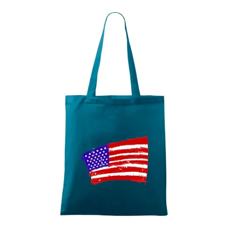 Americká vlajka ohnutá