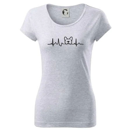 EKG Francúzsky buldoček hlava