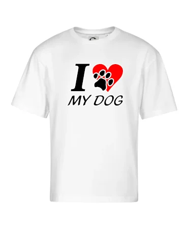 I love my dog - nápis