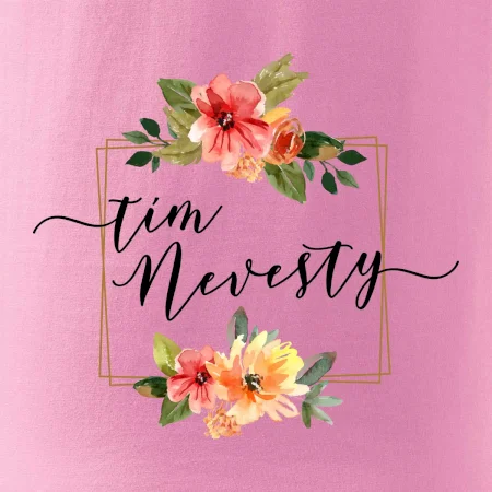 Tím nevesty štvorec oranžový