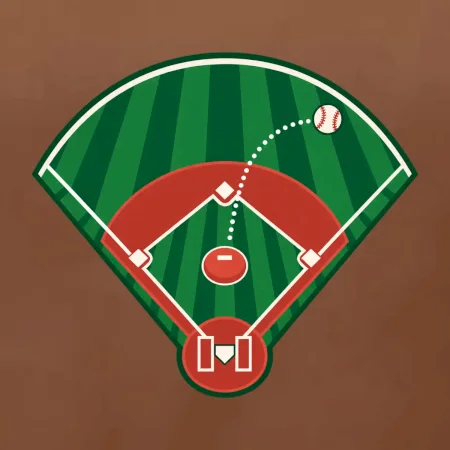 Baseballové hřiště z ptačí perspektivy