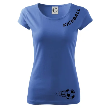 Kickball nápis šikmo