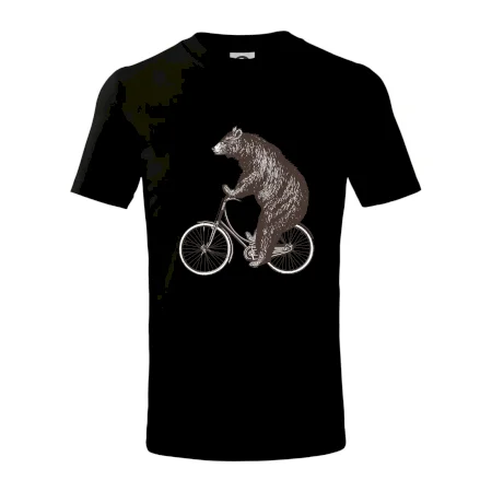 Medveď na bicykli