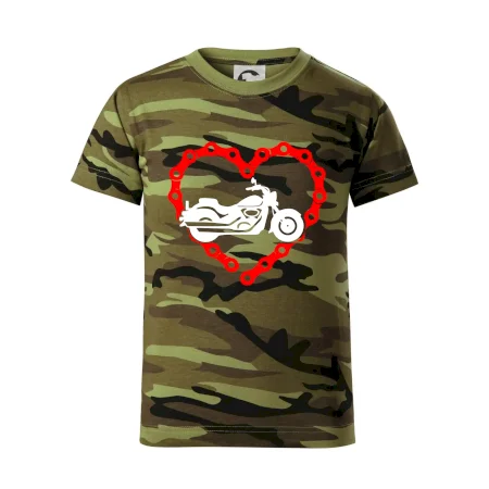 Moto srdce reťaz - chopper