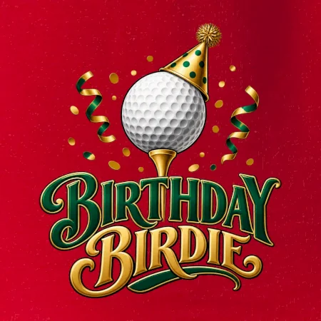Narozeninové birdie s golfovým míčkem