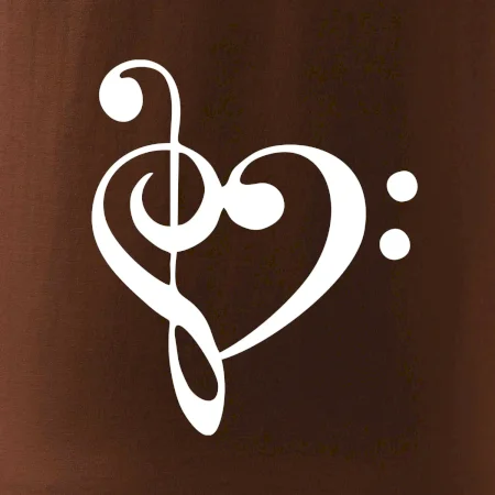 Husľový kľúč srdce