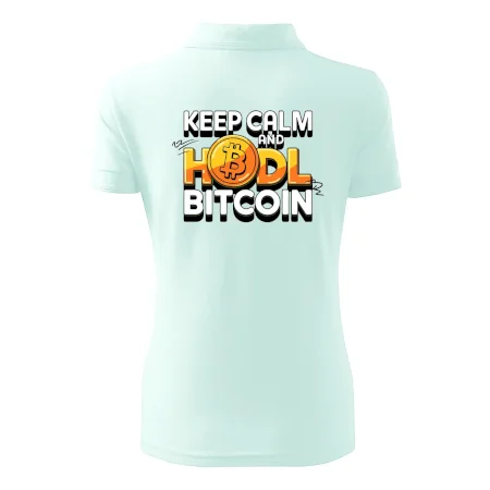 3D nápis Keep Calm and HODL Bitcoin