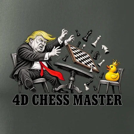 Donald Trump prohrává šachy s kachnou