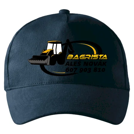 Bagrista v kruhu - vlastný nápis