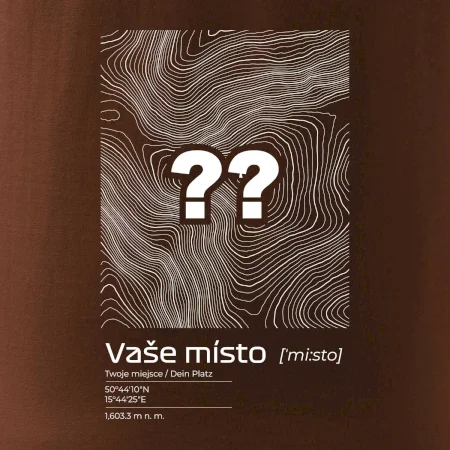 Vaše miesto - vrstevnice v obdĺžniku