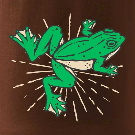 Žaba zelená kreslená