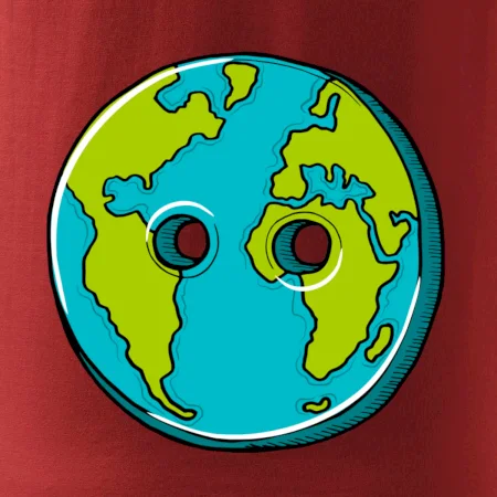 Planéta krajiny gombík (Pecka design)