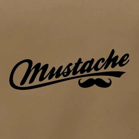 Mustache - nápis