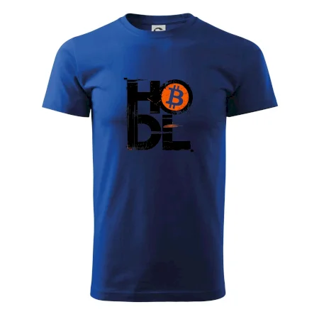 Hodl velký nápis a logo BTC