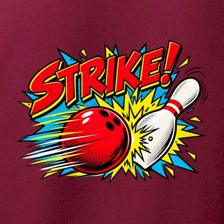Strike komiksový bowlingový náraz