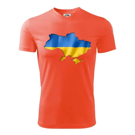 Ukrajina vlajka mapa
