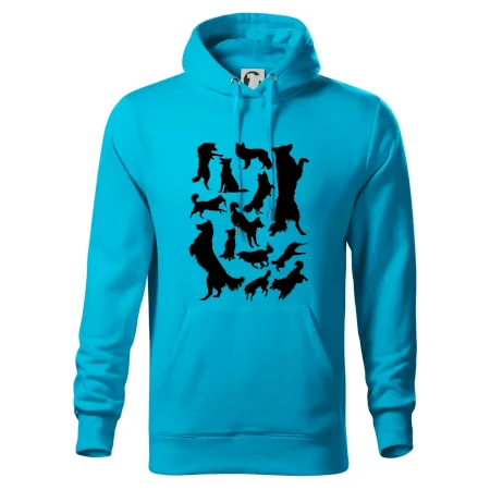 Border kólia siluety