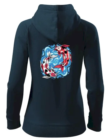 Yin & Yang Koi kapor - červený