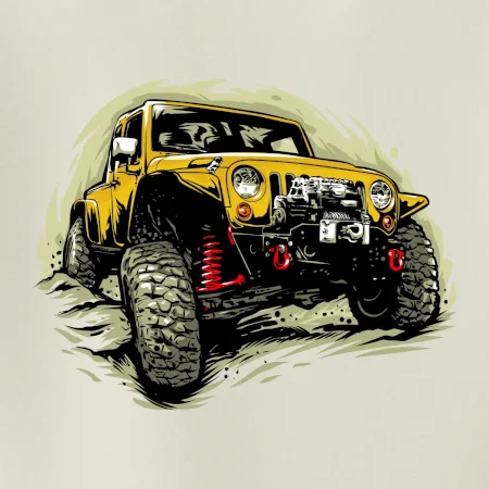 Žltý offroad s navijakom