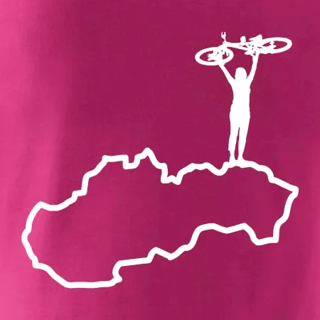 Mapa Slovenska - cyklista