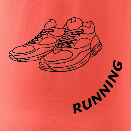 Running nápis šikmo