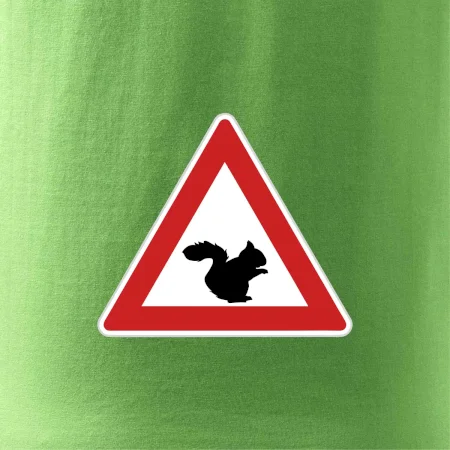 Dopravná značka - Pozor veverička