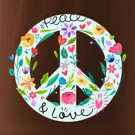 Peace and love symbol