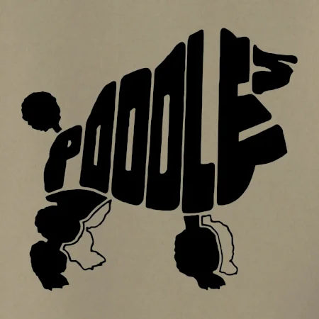 Pudel - nápis v tele